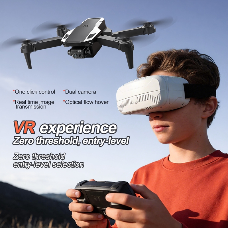 Drone Kit With Camera - Uzaktan Kumandalı ve VR Gözlüklü Taşınabilir