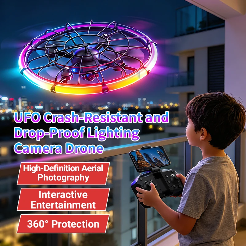 Drone Kit With Camera - JJRC H145 UFO RC Drone Çift